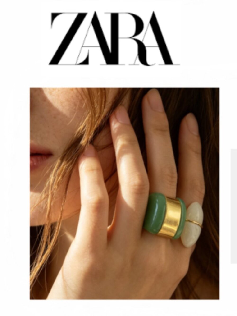 Set of 2 Resin Adjustable Statement Rings
